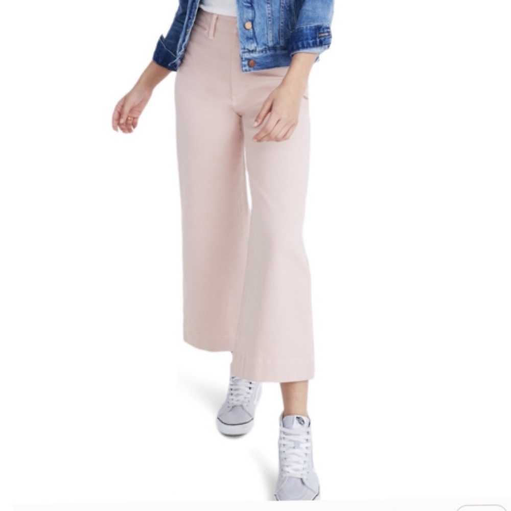 Madewell Emmett Wide-Leg Pants (Pink Oyster) sz 28